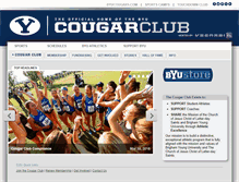Tablet Screenshot of cougarclub.com